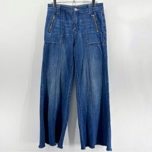 Anthropologie Pilcro High Rise Wide Flare Leg Jeans Size 27